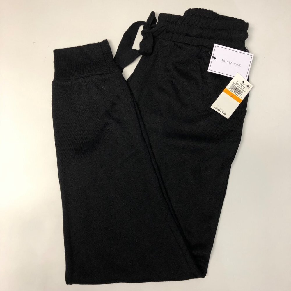 1 STATE $79 PULL ONBLACK JOGGER SM NWT - Picture 8 of 9